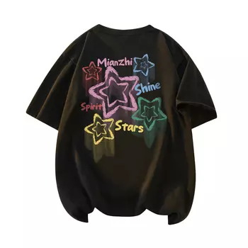 Mianzhi Хлопковая футболка унисекс, Белый