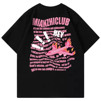 Mianzhi Хлопковая футболка унисекс, Бургундия