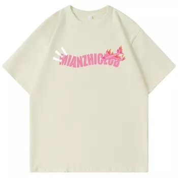 Mianzhi Хлопковая футболка унисекс, Черный