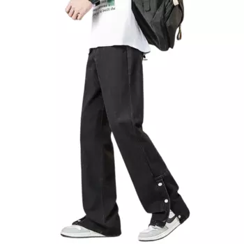 Mianzhi Хлопковые джинсы унисекс, Черный