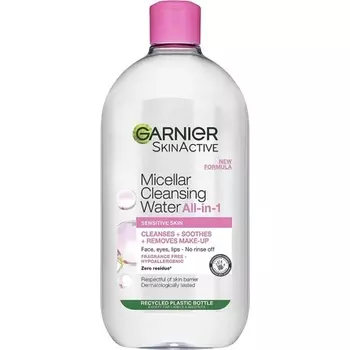 Мицеллярная очищающая вода для чувствительной кожи 700мл, Garnier