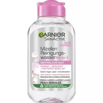 Мицеллярная очищающая вода «все в одном», дорожный размер Garnier, 100 ml