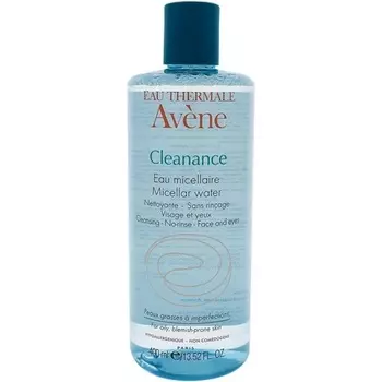 Мицеллярная вода Avene Cleanance для женщин, 400 мл, 13,5 унций, очищающее средство Avne