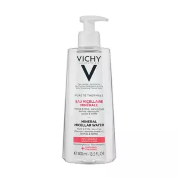 Мицеллярная вода для чувствительной кожи Eau Micellaire Minrale Vichy, 400 ml