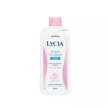 Мицеллярная вода Lycia 3 в 1 для чувствительной кожи с водой цветов лотоса 400 мл