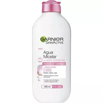 Мицеллярная вода SkinActive Agua Micelar Con Leche Hidratante para Pieles Secas y Sensibles Garnier, 400 ml