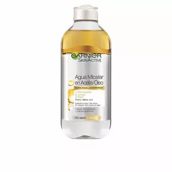 Мицеллярная вода Skinactive agua micelar en aceite waterproof Garnier, 400 мл