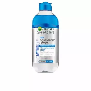 Мицеллярная вода Skinactive agua micelar sensitve Garnier, 400 мл