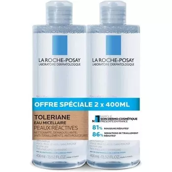 Мицеллярная вода Ultra для реактивной кожи 400 мл - упаковка из 2 шт. La Roche-Posay