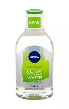 Мицеллярная жидкость для женщин, 400 мл Nivea, Essentials Urban Skin Detox