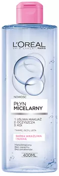Мицеллярная жидкость L'Oral Skin Expert, 400 мл