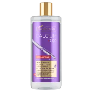 Мицеллярная жидкость против морщин для очищения лица, 500 мл Bielenda Calcium+Q10