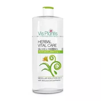 Мицеллярное средство для снятия макияжа с алоэ вера 3 в 1, 500 мл, Vis Plantis