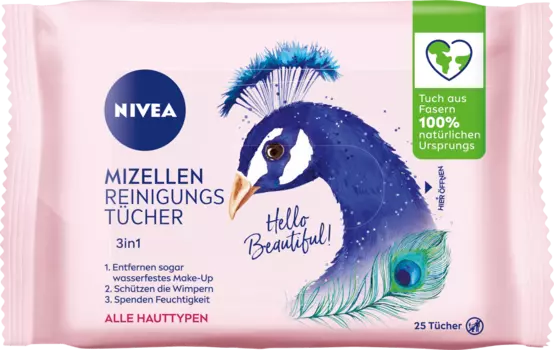 Мицеллярные очищающие салфетки Design Edition 25 шт. NIVEA