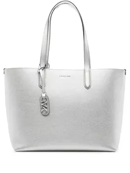Michael Kors большая двусторонняя сумка-тоут Eliza, серебристый