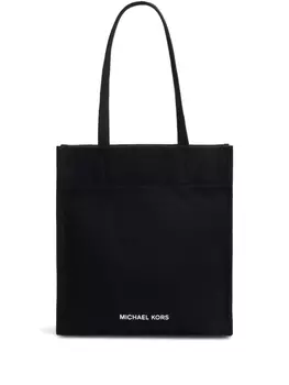 Michael Kors большая хлопковая сумка-тоут, черный