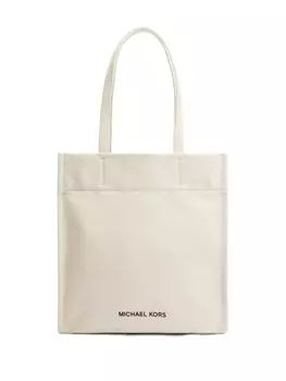 Michael Kors большая хлопковая сумка-тоут, нейтральный цвет