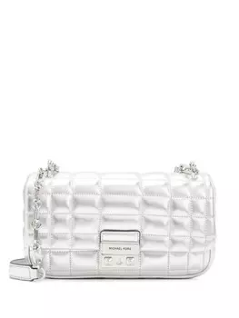 Michael Kors большая сумка через плечо из кожи Tribeca, серебристый