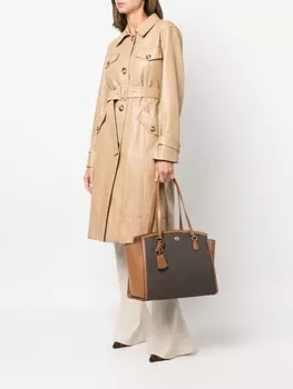 Michael Kors большая сумка-тоут Chantal с логотипом, коричневый