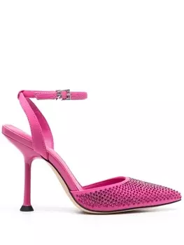Michael Kors босоножки с кристаллами, розовый