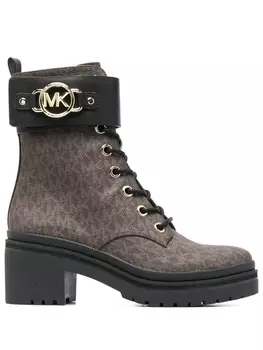 Michael Kors ботинки Rory в стиле милитари с монограммой, коричневый