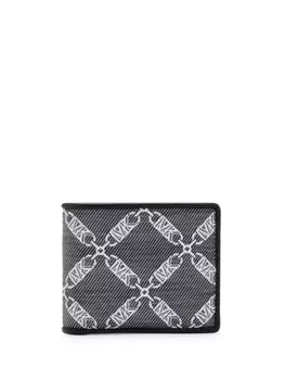 Michael Kors бумажник с жаккардовой монограммой, черный