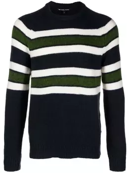 Michael Kors Collection intarsia-knit striped jumper, синий