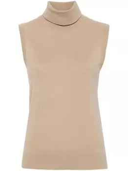 Michael Kors Collection кашемировый топ, коричневый