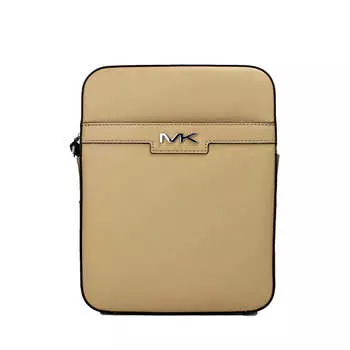 Michael Kors Cooper Женская сумка через плечо из светло-коричневой кожи среднего размера F через плечо, мультиколор