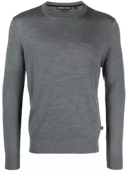 Michael Kors crew-neck merino wool jumper, серый