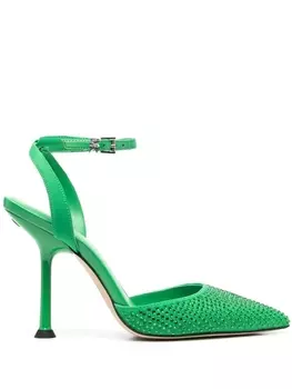 Michael Kors декорированные туфли, зеленый
