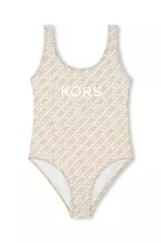 Michael Kors Детский слитный купальник, бежевый