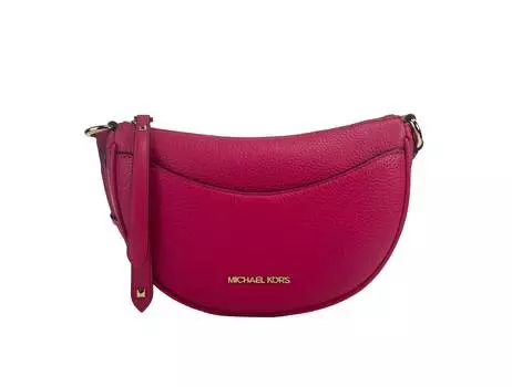 Michael Kors Dover Маленькая розовая женская сумка через плечо в форме полумесяца, мультиколор