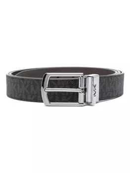 Michael Kors двусторонний ремень с логотипом, черный