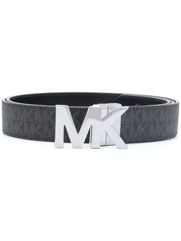 Michael Kors двусторонний ремень с пряжкой-логотипом, черный