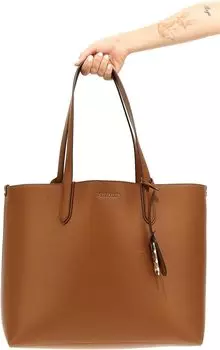 Michael Kors Eliza - очень большая двусторонняя большая сумка-чемодан восточного/западного размера, коричневый