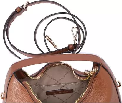 Michael Kors Ember Маленькая сумка-мессенджер с верхней ручкой, кожаный чемодан через плечо