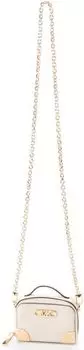 Michael Kors ESTELLE Trunk Crossbody Micro, светло-кремовый,