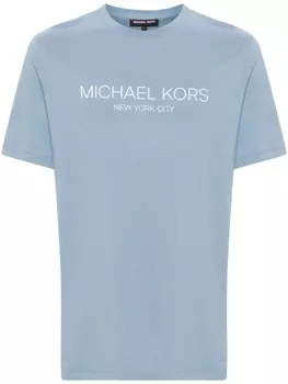 Michael Kors футболка с логотипом, синий