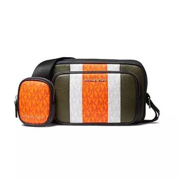 Michael Kors Hudson Leather and Logo, оранжевый