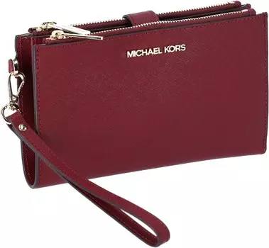 Michael Kors Jet Set Большой кожаный кошелек для смартфона на ремешке