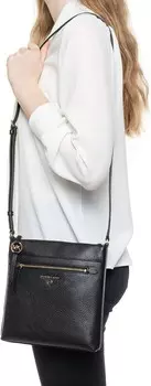 Michael Kors Jet Set Charm Маленькая плоская сумка через плечо North/South
