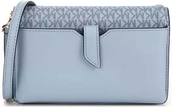 Michael Kors Jet Set Charm Small Phone Crossbody Multi One Size (Оптический Белый/Бледно-Синий)