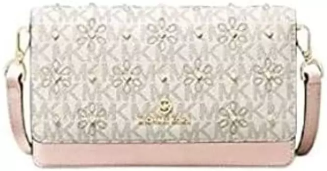 Michael Kors Jet Set Маленькая трансформируемая сумка через плечо для смартфона с логотипом