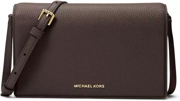 Michael Kors Jet Set Medium Flap Crossbody, цвет шоколадный