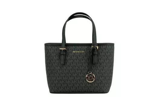 Michael Kors Jet Set Signature XS Carryall Женская сумка-тоут на молнии с верхом, мультиколор