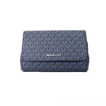 Michael Kors Jet Set Средне-синяя женская сумка-трансформер из ПВХ-клатча через плечо, мультиколор