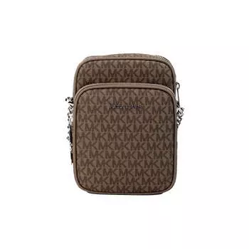 Michael Kors Jet Set Сумка через плечо из ПВХ F с цепочкой и цепочкой North South, мультиколор