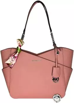 Michael Kors Jet Set Travel Большая сумка на плечо с цепочкой и крючком для сумочки (Primrose)