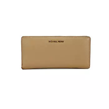 Michael Kors Jet Set Travel Большой женский кошелек из верблюжьей кожи Continental Wristlet, цвет multi